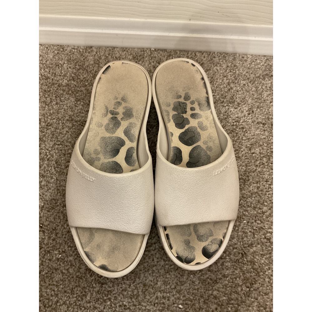 Lemon Jelly Sunny Pearl & Leopard Platform Slides, 37 - Picture 3 of 9